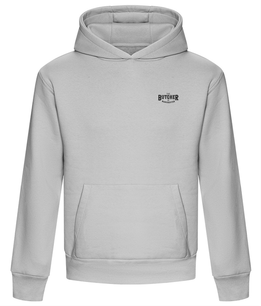 BUTCHER OF MANCHESTER | ADULT HOODIE | HEATHER GREY