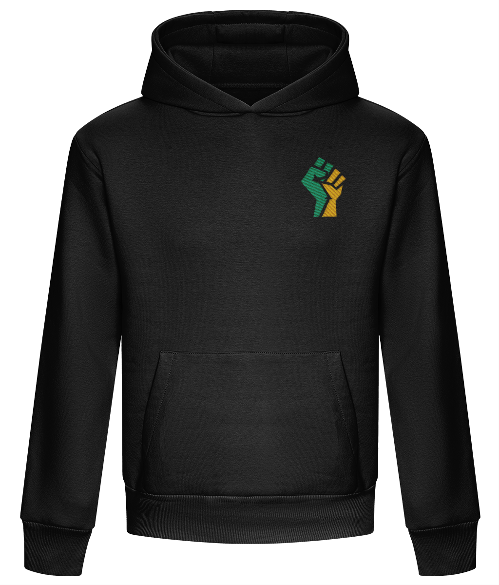 FIGHT BACK | ADULT HOODIE | BLACK | EMBROIDERED