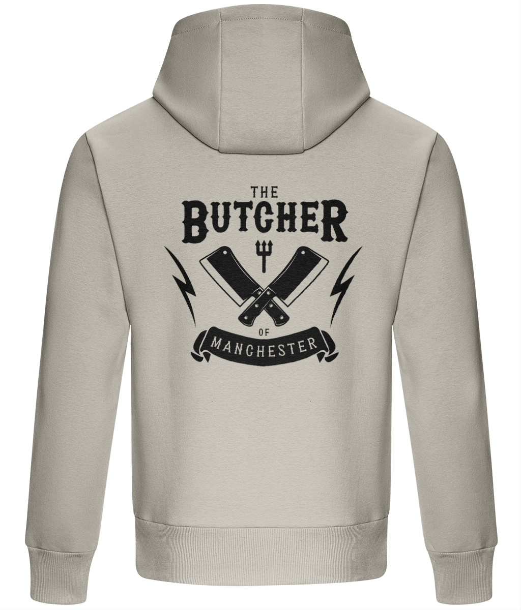 BUTCHER OF MANCHESTER | ADULT HOODIE | NATURAL STONE