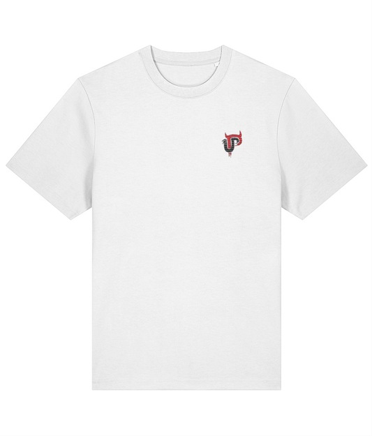 UPTV LOGO | ADULT TEE | WHITE | EMBROIDERED